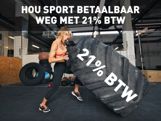 Hou sport betaalbaar geen verhoging van 9 procent naar 21 procent